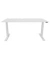 Schreibtisch, elektrisch höhenverstellbar, 65-130cm (H), 160x80cm (BxT), rechteckig, weiß / weiß