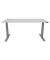 Schreibtisch, elektrisch höhenverstellbar, 65-130cm (H), 160x80cm (BxT), rechteckig, grau / silber