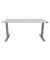Schreibtisch, elektrisch h&ouml;henverstellbar, 65-130cm (H), 160x80cm (BxT), rechteckig, grau / silber