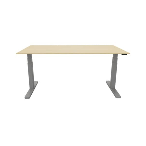 5705831141575 - Schreibtisch KF14157 elektrisch höhenverstellbar 65-130cm (H) 160x80cm (BxT) rechteckig ahorn silber 5705831141575 Q-conn 5705831141575 - Schreibtisch KF14157 elektrisch höhenverstellbar 65-130cm (H) 160x80cm (BxT) rechteckig ahorn silber 5705831141575 Q-conn