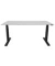 Schreibtisch, elektrisch höhenverstellbar, 65-130cm (H), 160x80cm (BxT), rechteckig, grau / schwarz