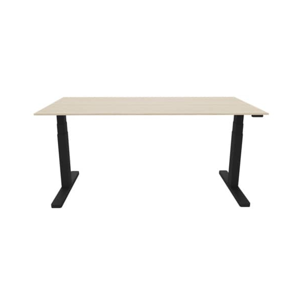 5705831141605 - Schreibtisch KF14160 elektrisch höhenverstellbar 65-130cm (H) 160x80cm (BxT) rechteckig eiche schwarz 5705831141605 Q-con 5705831141605 - Schreibtisch KF14160 elektrisch höhenverstellbar 65-130cm (H) 160x80cm (BxT) rechteckig eiche schwarz 5705831141605 Q-con