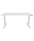 Schreibtisch, elektrisch höhenverstellbar, 65-130cm (H), 180x80cm (BxT), rechteckig, weiß / weiß