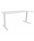 Schreibtisch, elektrisch höhenverstellbar, 65-130cm (H), 180x80cm (BxT), rechteckig, weiß / weiß