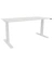 Schreibtisch, elektrisch höhenverstellbar, 65-130cm (H), 180x80cm (BxT), rechteckig, weiß / weiß