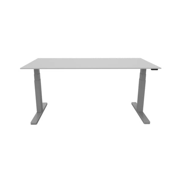 5705831141674 - Schreibtisch KF14167 elektrisch höhenverstellbar 65-130cm (H) 180x80cm (BxT) rechteckig grau silber 5705831141674 Q-conne 5705831141674 - Schreibtisch KF14167 elektrisch höhenverstellbar 65-130cm (H) 180x80cm (BxT) rechteckig grau silber 5705831141674 Q-conne