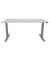 Schreibtisch, elektrisch h&ouml;henverstellbar, 65-130cm (H), 180x80cm (BxT), rechteckig, grau / silber
