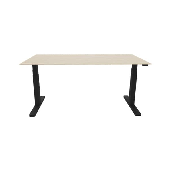5705831141728 - Schreibtisch KF14172 elektrisch höhenverstellbar 65-130cm (H) 180x80cm (BxT) rechteckig eiche schwarz 5705831141728 Q-con 5705831141728 - Schreibtisch KF14172 elektrisch höhenverstellbar 65-130cm (H) 180x80cm (BxT) rechteckig eiche schwarz 5705831141728 Q-con