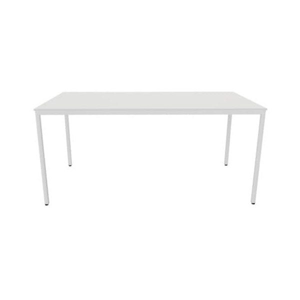 5705831141797 - Schreibtisch KF14179 65-130cm (H) 160x80cm (BxT) rechteckig weiß weiß 5705831141797 Q-connect 5705831141797 - Schreibtisch KF14179 65-130cm (H) 160x80cm (BxT) rechteckig weiß weiß 5705831141797 Q-connect