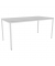 Schreibtisch, 75cm (H), 160x80cm (BxT), rechteckig, grau / weiß