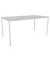 Schreibtisch, 75cm (H), 160x80cm (BxT), rechteckig, grau / weiß