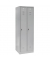 Garderobenschrank 2 Abteile Stahl grau