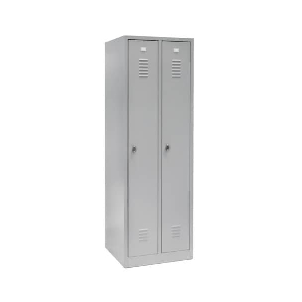 5705831141865 - Garderobenschrank 2 Abteile Stahl grau 5705831141865 Q-connect 5705831141865 - Garderobenschrank 2 Abteile Stahl grau 5705831141865 Q-connect