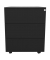 Rollcontainer KF14300, schwarz, 3 Schubladen, Metall, abschlie&szlig;bar