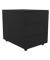Rollcontainer 3 Laden Stahl schwarz