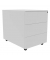 Rollcontainer KF14301, silber, 3 Schubladen, Metall, abschlie&szlig;bar
