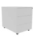 Rollcontainer 3 Laden Stahl silber