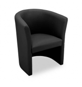 Clubsessel Leder 1er SP01 schwarz