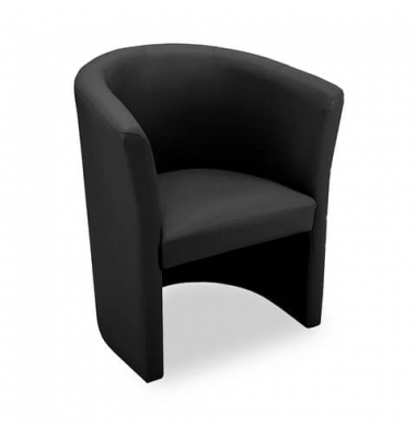 Clubsessel Leder 1er SP01 schwarz