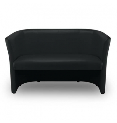 Clubsessel Leder 2er schwarz
