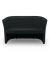 Clubsessel Leder 2er schwarz