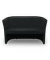 Clubsessel Leder 2er schwarz