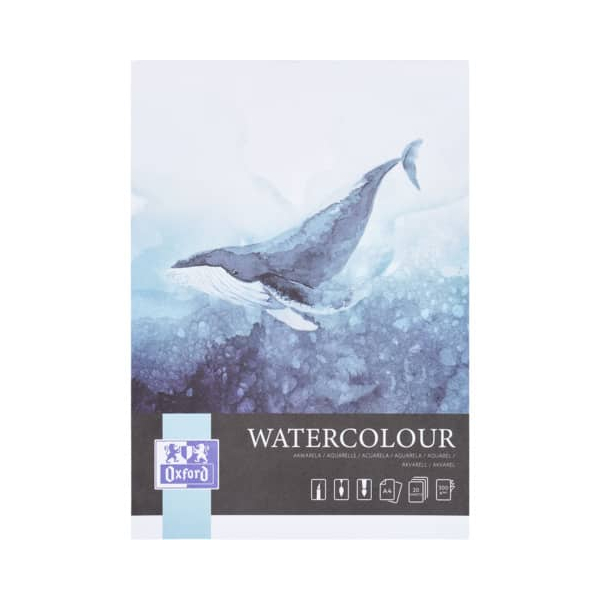 5 Stück Oxford Aquarellblock A420BL 300g mehrfarbig 5904017433064 Oxford