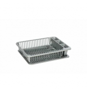 Geschirrabtropfkorb, silber