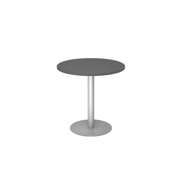 Hammerbacher Besprechungstisch STF, 74,5cm (H), 80x80cm (BxT), rund, graphit / silber  Hammerbacher