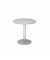 Besprechungstisch STF, 74,5cm (H), 80x80cm (BxT), rund, grau / silber