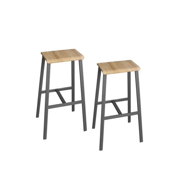Hammerbacher Barhocker 2er Set eiche furn.  Hammerbacher 2 Stück