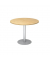 Besprechungstisch MONT.VSTF10/3/S, 74,5cm (H), 100x100cm (BxT), rund, ahorn / silber