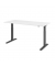 Schreibtisch, elektrisch höhenverstellbar, 70-120cm (H), 180x80cm (BxT), rechteckig, weiß / graphit