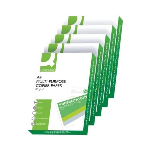 Q-connect Kopierpapier Multi KF01087-P A4 80g weiß  Palette   Q-connect 200 Packung