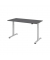 Schreibtisch, elektrisch höhenverstellbar, 73-119cm (H), 160x80cm (BxT), rechteckig, graphit / silber