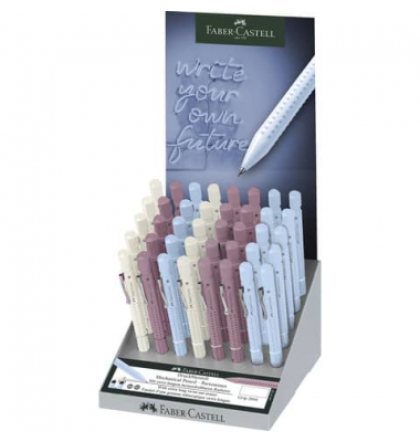 Druckbleistift GRIP 2010 im Display, 231046, Härte B, 0,5mm+0,7mm, soriert, mit Radiergummi