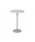 Stehtisch 111,6cm (H), &Oslash; 80cm (BxT), rund, grau / silber