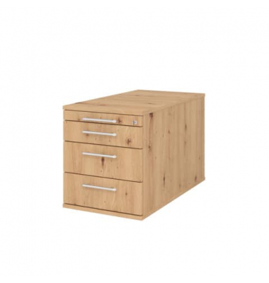 Rollcontainer m.Schloss Solid Asteiche
