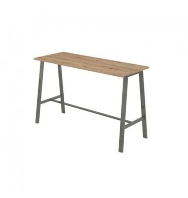 Stehtisch MONT.VMPA17/R/T 104,2cm (H), 175x68cm (BxT), rechteckig, asteiche / grau