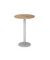 Stehtisch MONT.VSTH08/R/S 111,6cm (H), Ø 80cm (BxT), rund, asteiche / silber