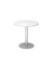 Besprechungstisch, 74,5cm (H), 80x80cm (BxT), rund, wei&szlig; / silber