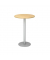 Stehtisch MONT.VSTH08/3/S 111,6cm (H), Ø 80cm (BxT), rund, ahorn / silber