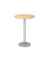 Stehtisch MONT.VSTH08/3/S 111,6cm (H), Ø 80cm (BxT), rund, ahorn / silber