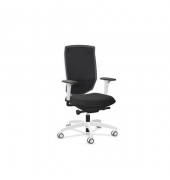 B&uuml;rodrehstuhl AdJust evo mesh, schwarz/wei&szlig; / wei&szlig;, mit Armlehnen, bis 120kg, ohne Kopfst&uuml;tze