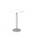 Stehtisch MONT.VSTH08/W/S 111,6cm (H), Ø 80cm (BxT), rund, weiß / silber