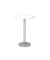 Stehtisch MONT.VSTH08/W/S 111,6cm (H), Ø 80cm (BxT), rund, weiß / silber