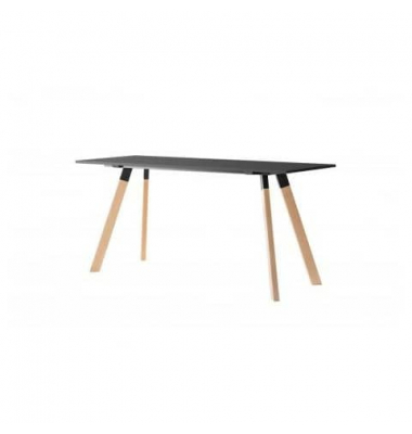 Sitz-Steh-Besprechungstisch TVKR16070, 110cm (H), 300x100cm (BxT), 8 Personen, rechteckig, weiß