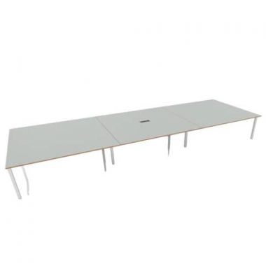 Konferenztisch ECO4200, k.A. 74cm (H), rechteckig, buche / weiß