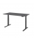 Sitz-Steh-Schreibtisch Basic, elektrisch h&ouml;henverstellbar, 64-129cm (H), 160x80cm (BxT), rechteckig, graphit / graphit