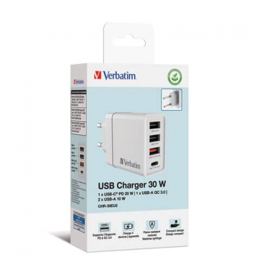 Ladegerät Steckdose 3x USB-A1x USB-C